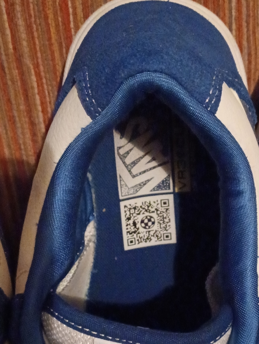 -- Vans Rowan Men’s Navy Blue and White Skate Sneaker Size 11.5 - Picture 4 of 10